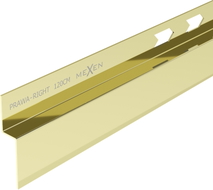 Mexen Line-B lišta spádová přisazená 120 cm pravá, zlatá - 185002120R