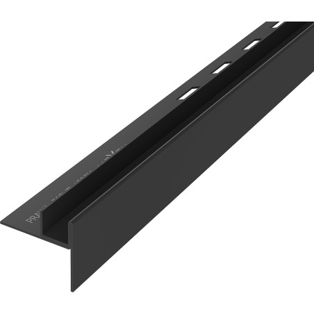 Mexen Line-B spádová lišta ke sklu 180 cm pravá, černá - 187004180R
