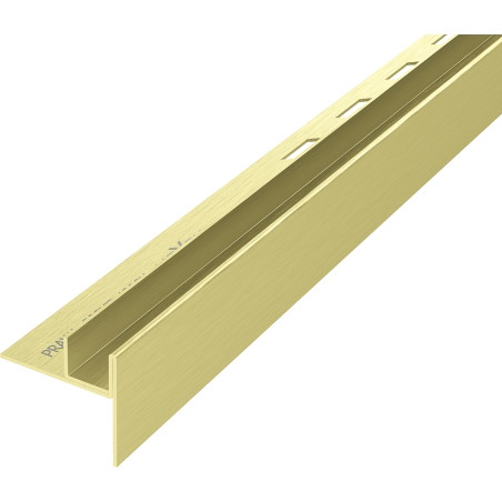 Mexen Line-B spádový lišta pro sklo 120 cm pravá, zlatý kartáč - 185504120R