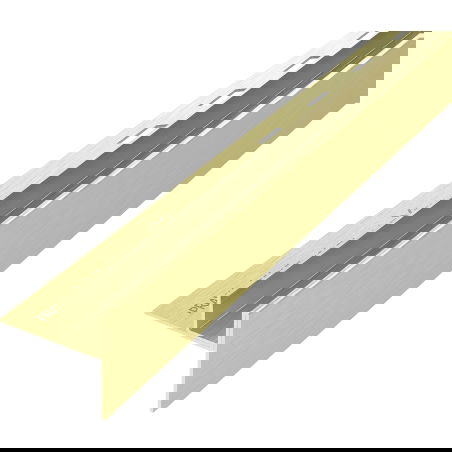 Mexen Line-B spádová lišta pro sklo 180 cm pravá, zlatý kartáč - 185504180R