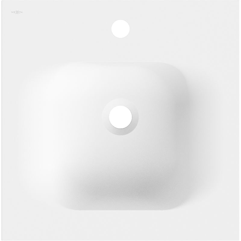 Mexen Vela umyvadlo zapuštěné do desky 46 x 46,5 cm, bílá mat - 25234501