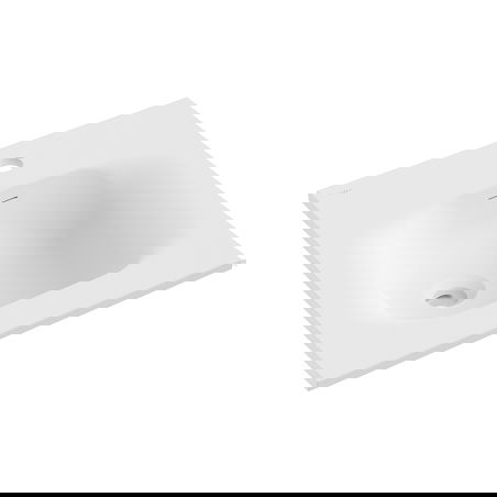 Mexen Vela umyvadlo zapuštěné do desky 46 x 46,5 cm, bílá mat - 25234501