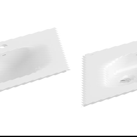 Mexen Vela umyvadlo zapuštěné do desky 51 x 46,5 cm, bílý lesk - 25235000