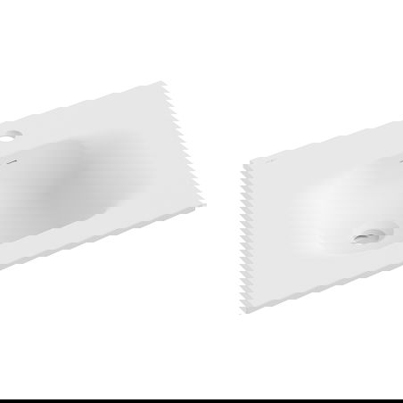 Mexen Vela umyvadlo zapuštěné do desky 51 x 46,5 cm, bílá mat - 25235001