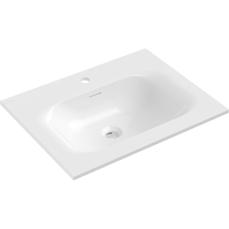 Mexen Vela umyvadlo zapuštěné do desky 61 x 46,5 cm, bílý lesk - 25236000