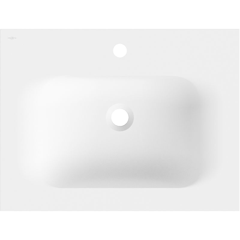 Mexen Vela zapuštěné umyvadlo do desky 61 x 46,5 cm, bílá mat - 25236001