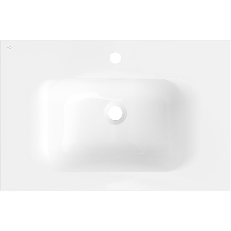 Mexen Vela umyvadlo zapuštěné do desky 71 x 46,5 cm, bílý lesk - 25237000