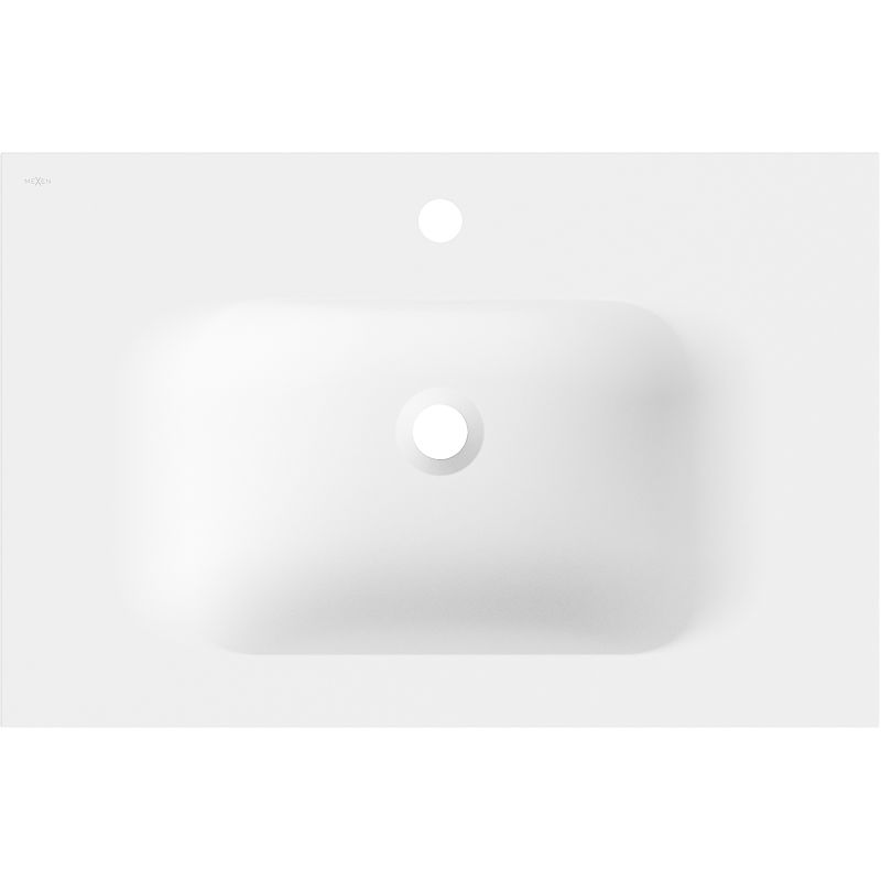 Mexen Vela umyvadlo zapuštěné do desky 71 x 46,5 cm, bílá matná - 25237001