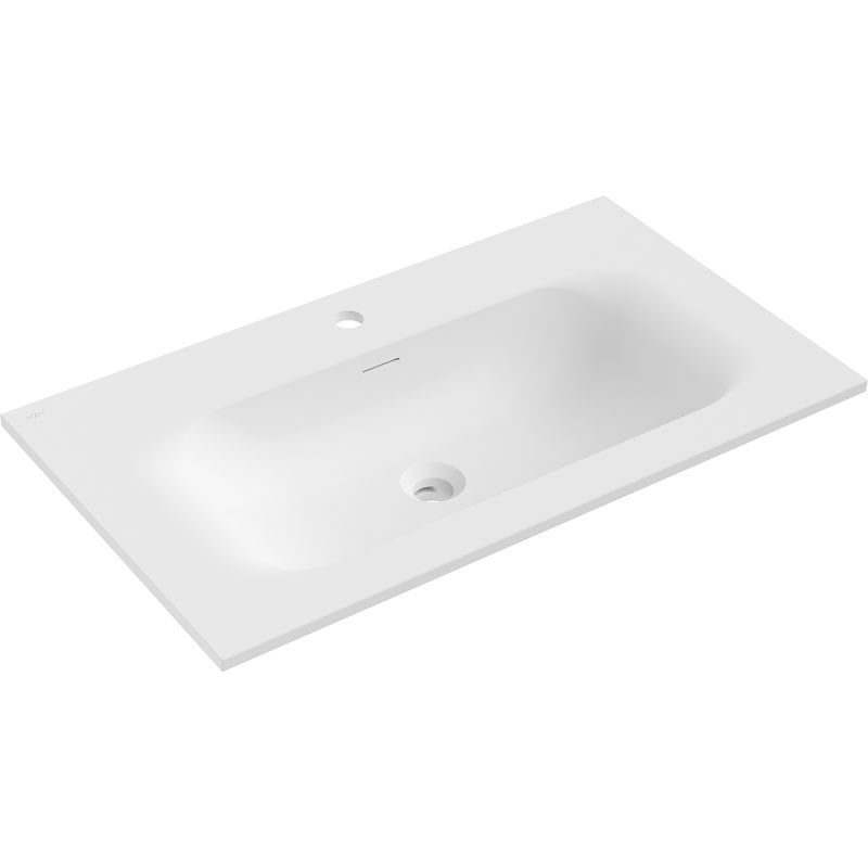 Mexen Vela umyvadlo zapuštěné do desky 81 x 46,5 cm, bílá mat - 25238001
