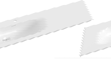 Mexen Vela umyvadlo zapuštěné do desky levá 101 x 46,5 cm, bílý lesk - 25231000L