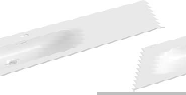 Mexen Vela umyvadlo zapuštěné do desky levé 121 x 46,5 cm, bílý lesk - 25231200L