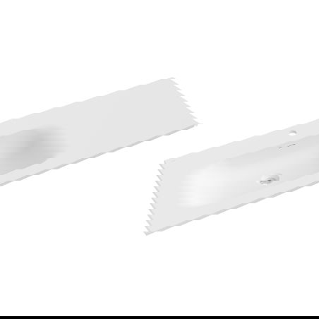 Mexen Vela umyvadlo zapuštěné do desky levé 121 x 46,5 cm, bílý mat - 25231201L