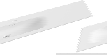 Mexen Vela umyvadlo zapuštěné do desky levé 121 x 46,5 cm, bílý mat - 25231201L