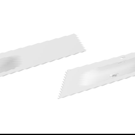 Mexen Vela umyvadlo zapuštěné do desky levé 141 x 46,5 cm, bílá mat - 25231401L