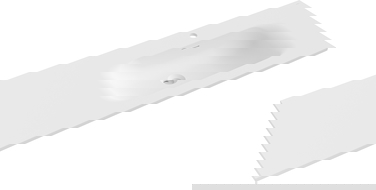 Mexen Vela umyvadlo zapuštěné do desky pravé 141 x 46,5 cm, bílá matná - 25231401P