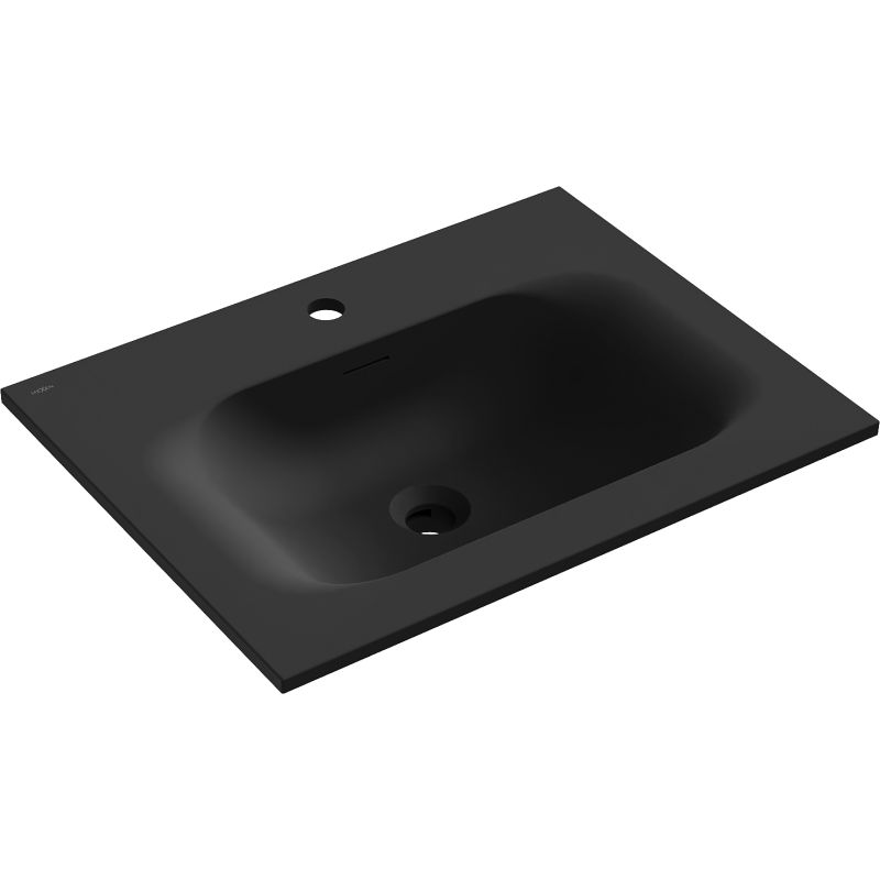 Mexen Vela umyvadlo zapuštěné do desky 61 x 46,5 cm, černá mat - 25236071