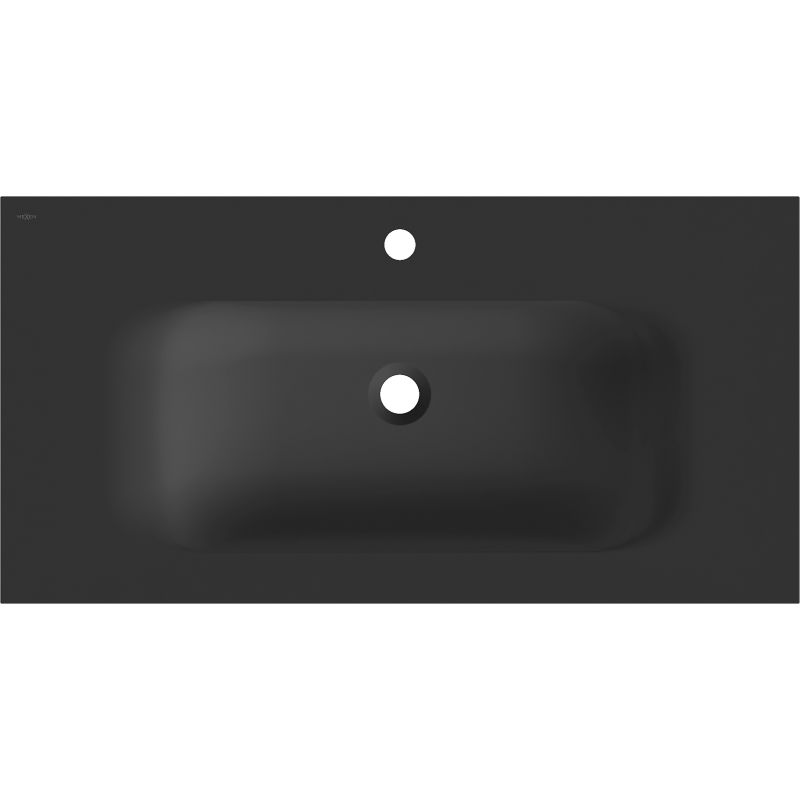 Mexen Vela umyvadlo zapuštěné do desky 91 x 46,5 cm, černý mat - 25239071