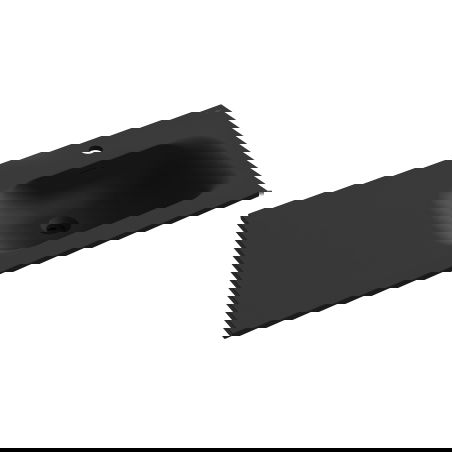 Mexen Vela umyvadlo zapuštěné do desky pravé 101 x 46,5 cm, černá matná - 25231071P