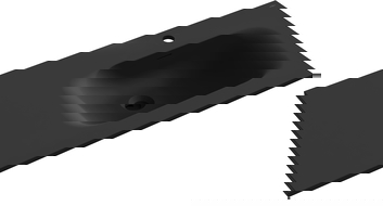 Mexen Vela umyvadlo zapuštěné do desky pravé 101 x 46,5 cm, černá matná - 25231071P