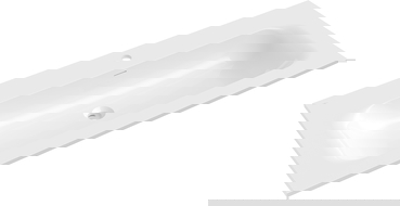 Mexen Vela umyvadlo zapuštěné do desky 121 x 46,5 cm, bílý lesk - 25231200