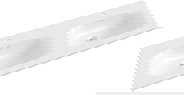 Mexen Vela umyvadlo zapuštěné do desky dvojité 121 x 46,5 cm, bílý lesk - 25231200D