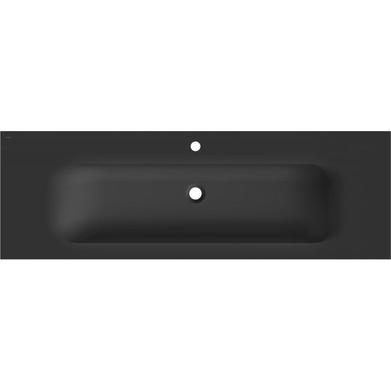 Mexen Vela umyvadlo zapuštěné do desky 141 x 46,5 cm, černá mat - 25231471