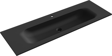 Mexen Vela umyvadlo zapuštěné do desky 141 x 46,5 cm, černá mat - 25231471