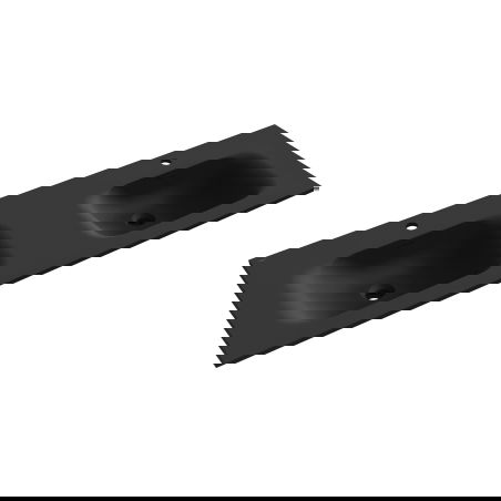 Mexen Vela dvouplášťové umyvadlo do desky 141 x 46,5 cm, černá mat - 25231471D