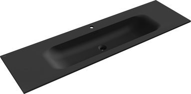Mexen Vela umyvadlo zapuštěné do desky 161 x 46,5 cm, černá mat - 25231671