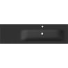 Mexen Vela umyvadlo zapuštěné do desky pravé 161 x 46,5 cm, černá mat - 25231671P