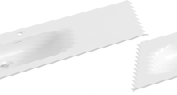 Mexen Vela umyvadlo zapuštěné do desky levé 91 x 46,5 cm, bílý lesk - 25239000L