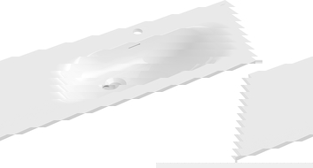 Mexen Vela umyvadlo zapuštěné v desce vpravo 91 x 46,5 cm, bílý lesk - 25239000P