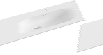 Mexen Vela umyvadlo zapuštěné do desky pravé 91 x 46,5 cm, bílá mat - 25239001P