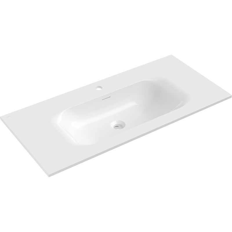Mexen Vela umyvadlo zapuštěné do desky 101 x 46,5 cm, bílý lesk - 25231000