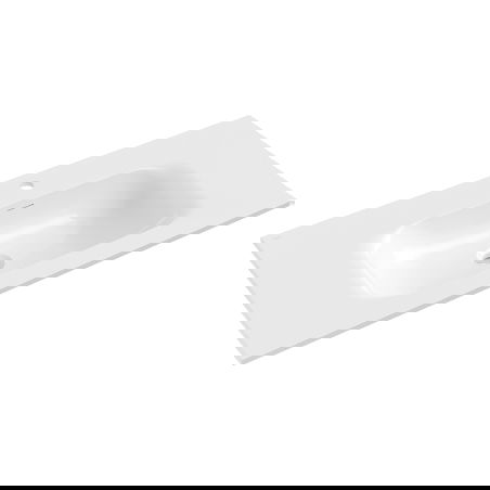 Mexen Vela umyvadlo zapuštěné do desky 101 x 46,5 cm, bílý lesk - 25231000