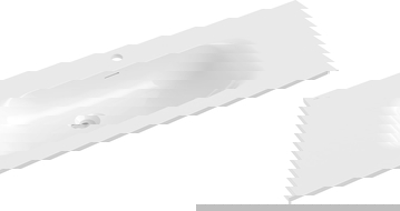 Mexen Vela umyvadlo zapuštěné do desky 101 x 46,5 cm, bílý lesk - 25231000