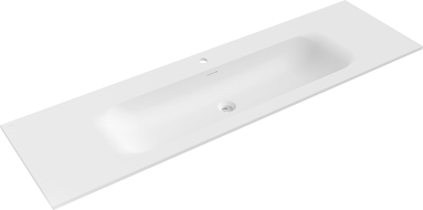 Mexen Vela umyvadlo zapuštěné do desky 161 x 46,5 cm, bílá mat - 25231601