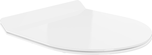 Mexen deska pomalu zavírající slim, duroplast, bílý lesk - 39010100