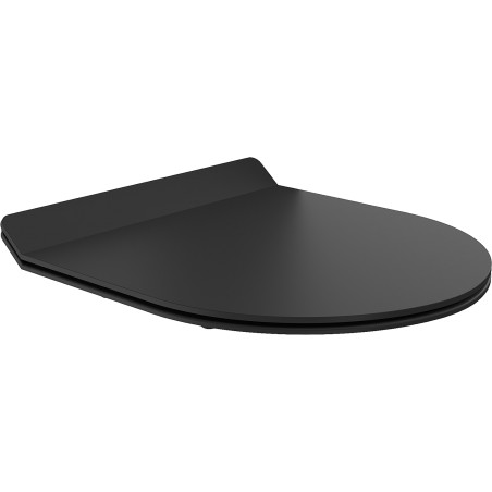 Mexen deska s pomalým zavíráním slim, duroplast, černá mat - 39010185