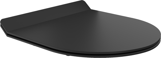 Mexen deska s pomalým zavíráním slim, duroplast, černá mat - 39010185