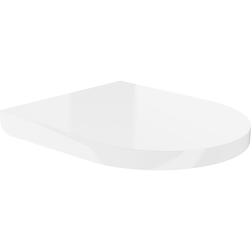 Mexen deska pomalu padající tvrdá, duroplast, bílá lesk - 39020100