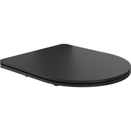 Mexen WC prkénko s tichým zavíráním slim, duroplast, černá mat - 39100185
