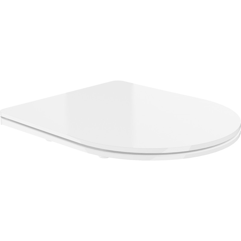 Mexen deska pomalu klesová slim, duroplast, bílá lesk - 39030100