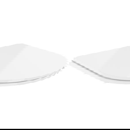 Mexen sedátko pomalu sklopné slim, duroplast, bílý lesk - 39030100