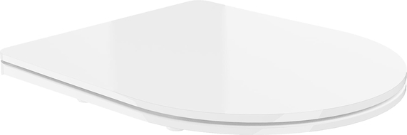 Mexen sedátko pomalu sklopné slim, duroplast, bílý lesk - 39030100