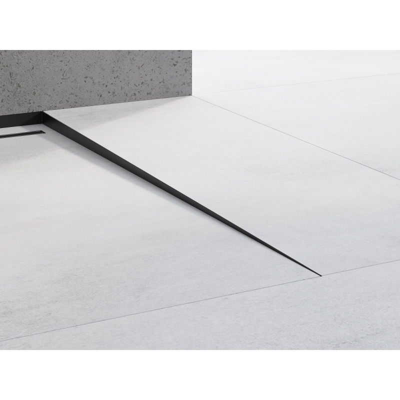 Mexen Line-B podlahová sklonová lišta 120 cm pravá, černá - 187001120R