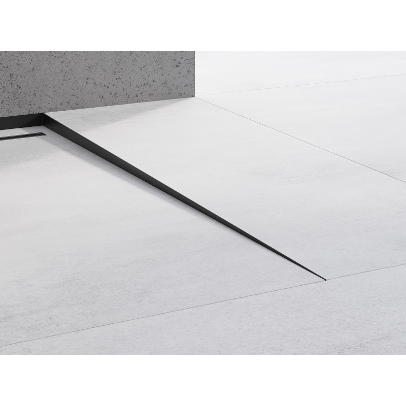 Mexen Line-B podlahová spádová lišta 120 cm pravá, černá - 187001120R