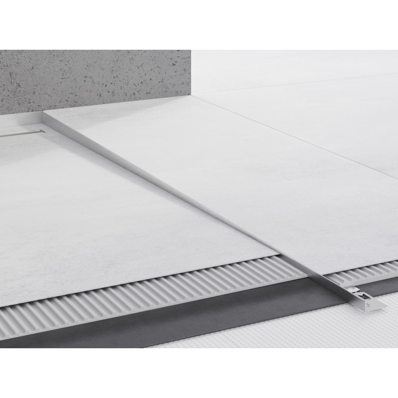 Mexen Line-B podlahová spádová lišta 180 cm pravá, inox - 181001180R