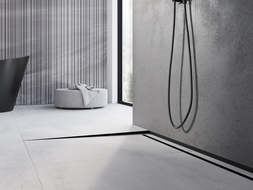 Mexen Line-B podlahová odtoková lišta 180 cm levá, černá - 187001180L