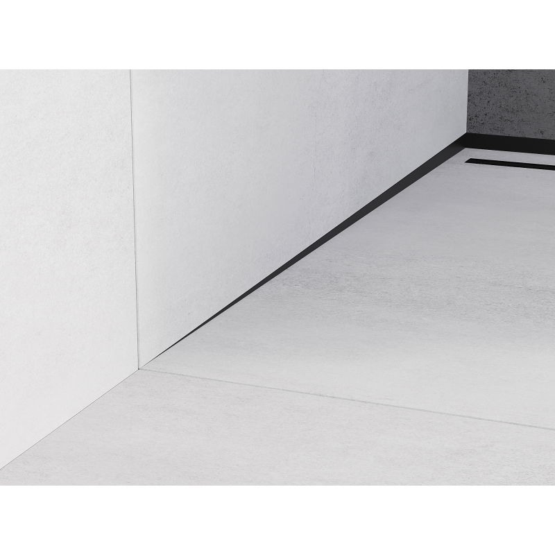 Mexen Line-B nástěnná odtoková lišta 120 cm levá, černá - 187002120L